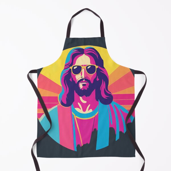 Item preview, Heavenly Cool Jesus with Retro Sunglasses Pop Art T-Shirt designed and sold by pixelandcrafted.
