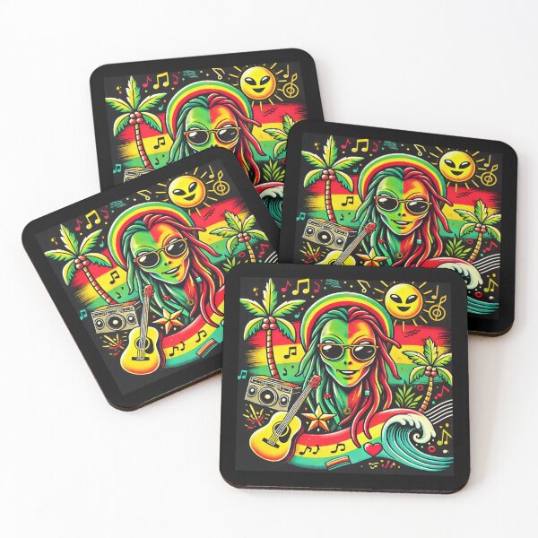 Item preview, Reggae-Inspired Summer Alien and Human Fusion designed and sold by Noussairox.