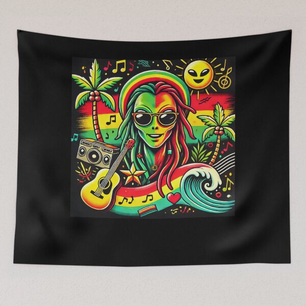 Item preview, Reggae-Inspired Summer Alien and Human Fusion designed and sold by Noussairox.