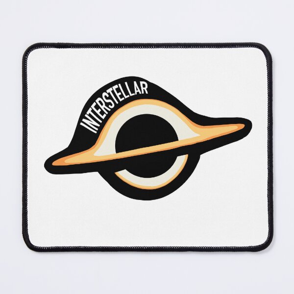 Item preview, Interstellar Gargantua Black Hole Space With White Text Digital Drawing designed and sold by AveryBMS.