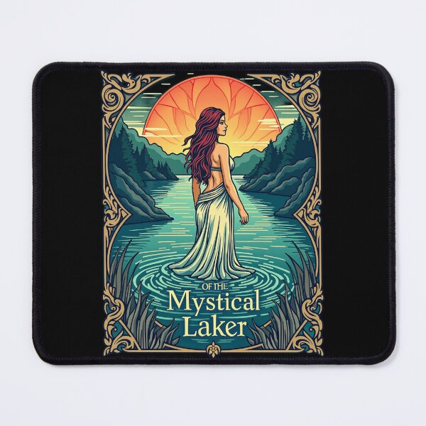 Item preview, Mystical Woman in Serene Lake designed and sold by artwaves.