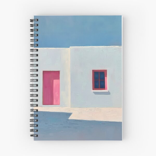 Item preview, Adobe House with Pink Door designed and sold by high-noon-moon.