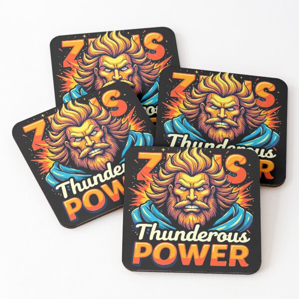 Item preview, Thunderous Power Illustration of Zeus designed and sold by artwaves.