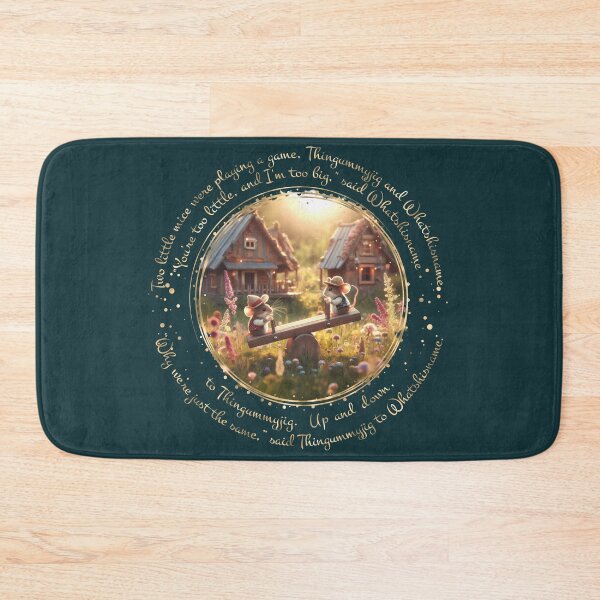 Item preview, Two Little Mice On A Seesaw (for dark background product) designed and sold by ArtSea-Bubble.