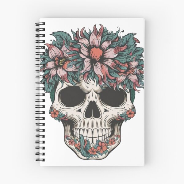 Item preview, FlFloral Skull: The Art of Beauty and Mortality designed and sold by TrendTrove1.