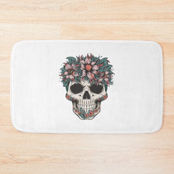 Item preview, FlFloral Skull: The Art of Beauty and Mortality designed and sold by TrendTrove1.