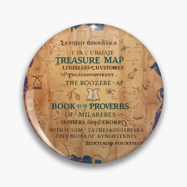 Item preview, Retro Map of Proverbs designed and sold by Ketique.