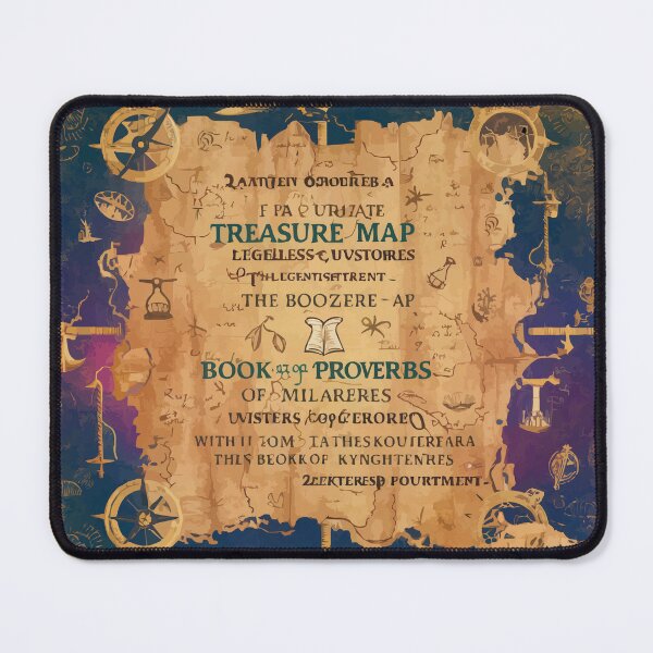 Item preview, Retro Map of Proverbs designed and sold by Ketique.