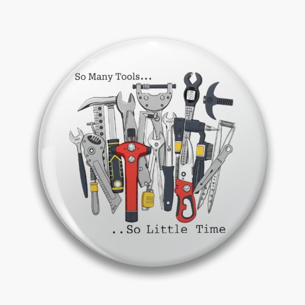 Item preview, Retro 1980s So Many Tools, So little time  designed and sold by GroovyDino.