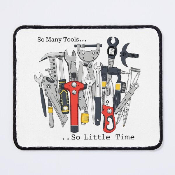 Item preview, Retro 1980s So Many Tools, So little time designed and sold by GroovyDino.