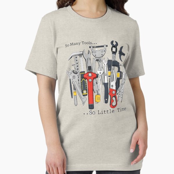 Item preview, Retro 1980er So viele Werkzeuge, so wenig Zeit designed and sold by GroovyDino.