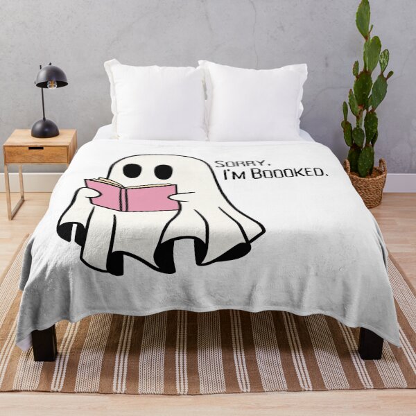 Item preview, I'm Booked - Cute Ghost With a Book designed and sold by Teribelle.
