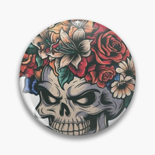 Item preview, FlFloral Skull: The Art of Beauty and Mortality designed and sold by TrendTrove1.