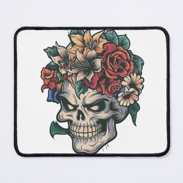 Item preview, FlFloral Skull: The Art of Beauty and Mortality designed and sold by TrendTrove1.