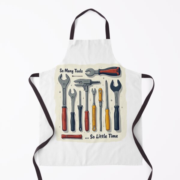 Item preview, Retro 1980s So Many Tools, So little time designed and sold by GroovyDino.
