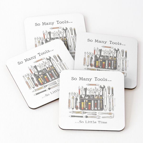 Item preview, Retro 1980s So Many Tools, So little time  designed and sold by GroovyDino.