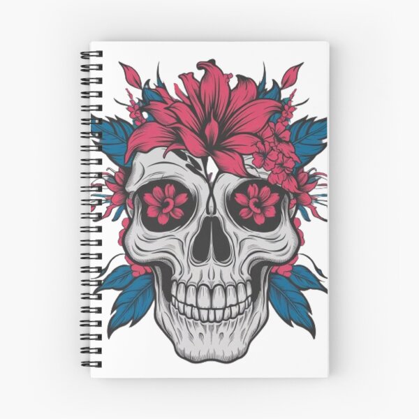 Item preview, FlFloral Skull: The Art of Beauty and Mortality designed and sold by TrendTrove1.
