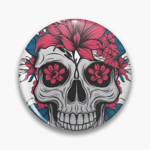 Item preview, FlFloral Skull: The Art of Beauty and Mortality designed and sold by TrendTrove1.