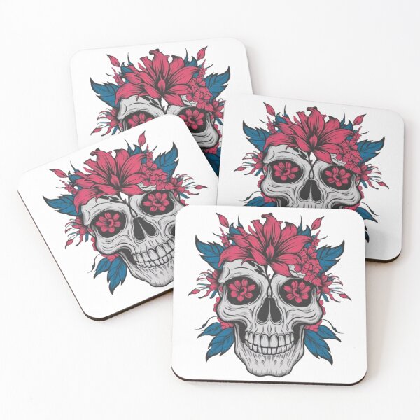 Item preview, FlFloral Skull: The Art of Beauty and Mortality designed and sold by TrendTrove1.