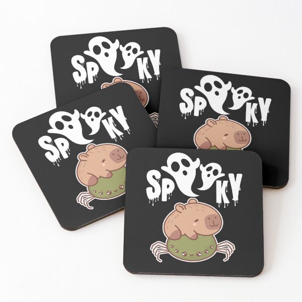 Item preview, Cute and spooky capybara on a cute spider Halloween graphic designed and sold by PerkyParakeet.