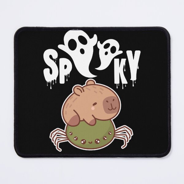 Item preview, Cute and spooky capybara on a cute spider Halloween graphic designed and sold by PerkyParakeet.