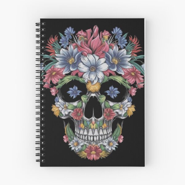 Item preview, FlFloral Skull: The Art of Beauty and Mortality designed and sold by TrendTrove1.