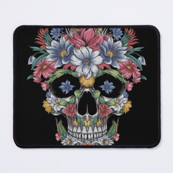 Item preview, FlFloral Skull: The Art of Beauty and Mortality designed and sold by TrendTrove1.