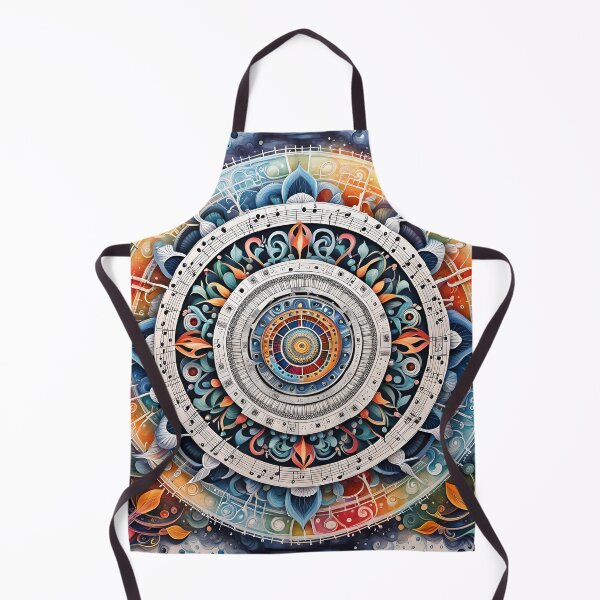 Artikelvorschau, Lebendiges Symphonie-Mandala in Regenbogenfarben entworfen und verkauft von MandalasShops.