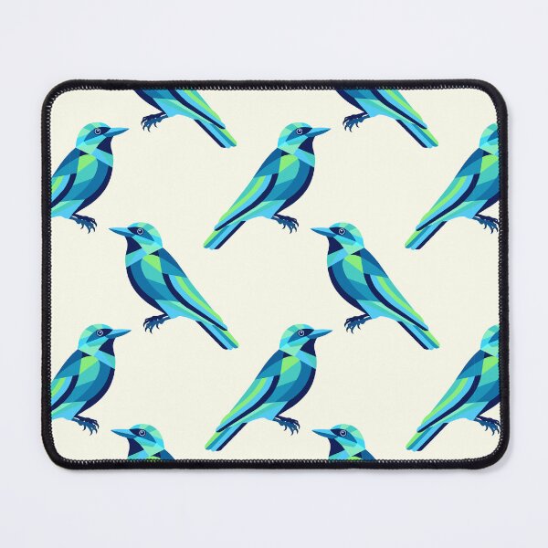 Item preview, Abstract geometric vector illustration of a blue bird designed and sold by Familyshmot.