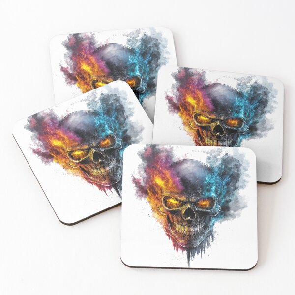 Item preview, Fiery and Icy Skull designed and sold by gimpysticks.