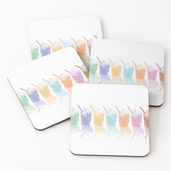Item preview, Colorful vintage-style milkshakes designed and sold by asamijess.