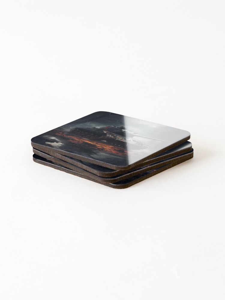 Thumbnail 4 of 5, Coasters (Set of 4), Tank designed and sold by Rtymer.