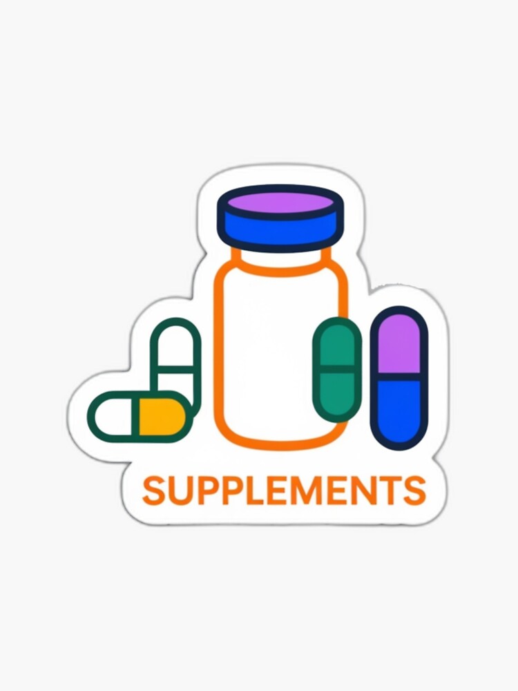 Bio-hacking Supplements Art Sticker