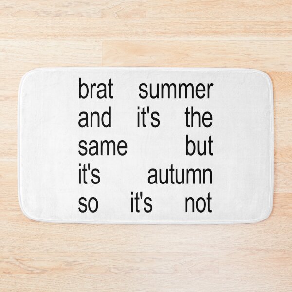 Item preview, brat autumn (white background) designed and sold by acciojoy.