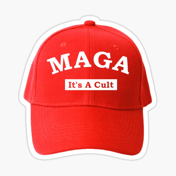 Maga It's A Cult Anti Hate Sticker Sticker