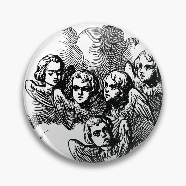 Item preview, hand-drawn angels in the clouds designed and sold by smnessen.