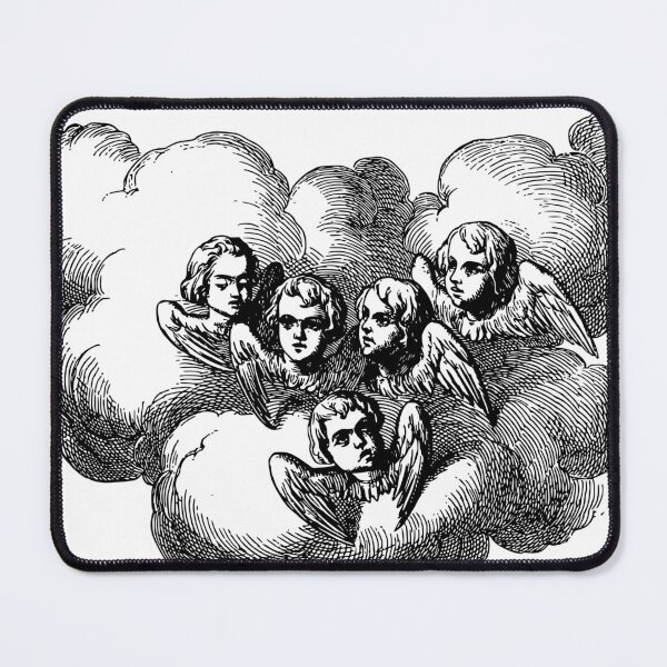 Item preview, hand-drawn angels in the clouds designed and sold by smnessen.