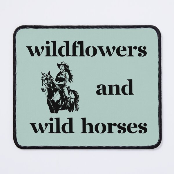 Item preview, Wildflowers and wild horses designed and sold by M. L. Milligan.