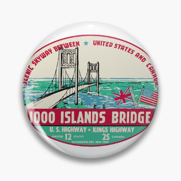 Item preview, Thousand Islands Bridge Vintage Style Decal designed and sold by Decal Mania.