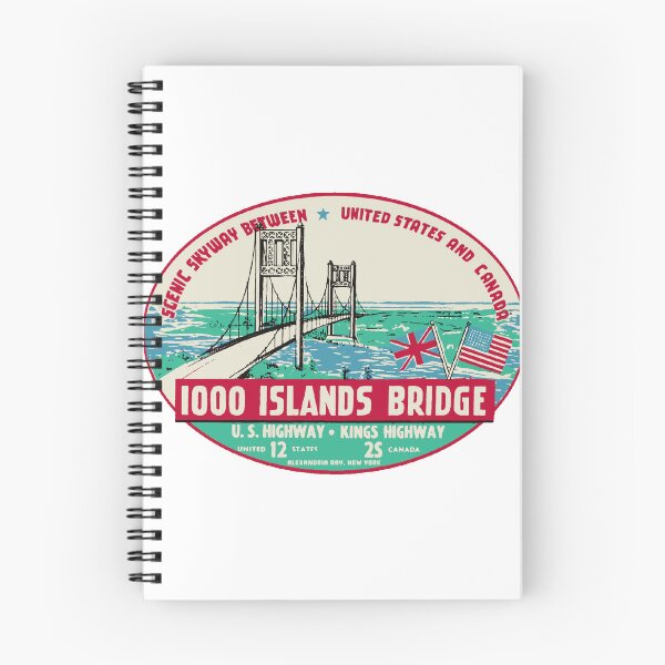 Item preview, Thousand Islands Bridge Vintage Style Decal designed and sold by Decal Mania.