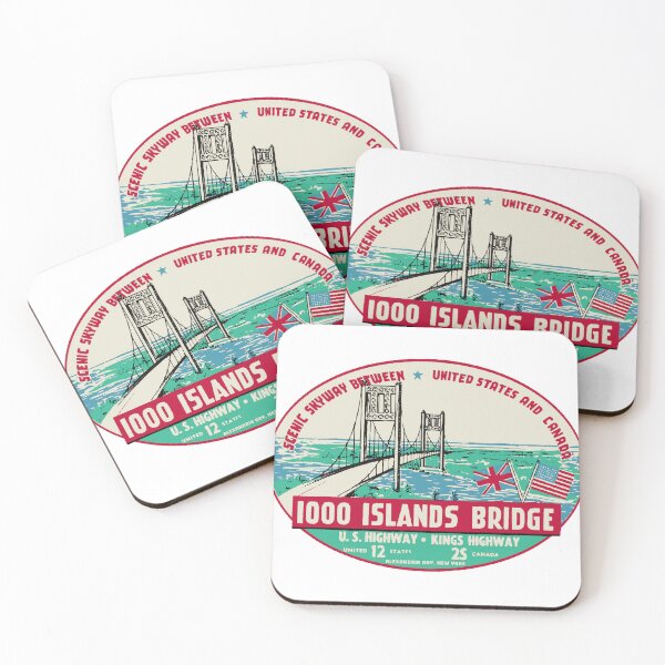 Item preview, Thousand Islands Bridge Vintage Style Decal designed and sold by Decal Mania.