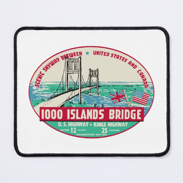 Item preview, Thousand Islands Bridge Vintage Style Decal designed and sold by Decal Mania.