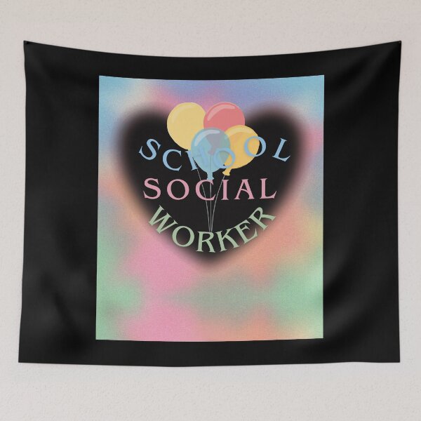 Item preview, school social worker designed and sold by VibeTwist.