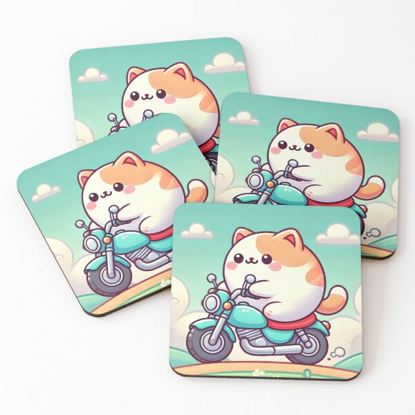 Item preview, Cat riding a motorcycle. designed and sold by PPBliss.