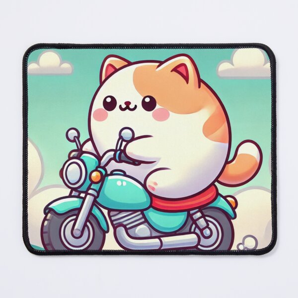 Item preview, Cat riding a motorcycle. designed and sold by PPBliss.