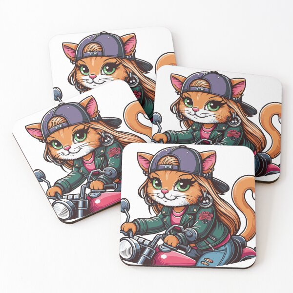 Item preview, Cat Brat:  hooligan biker designed and sold by ArtEmotionsImages.