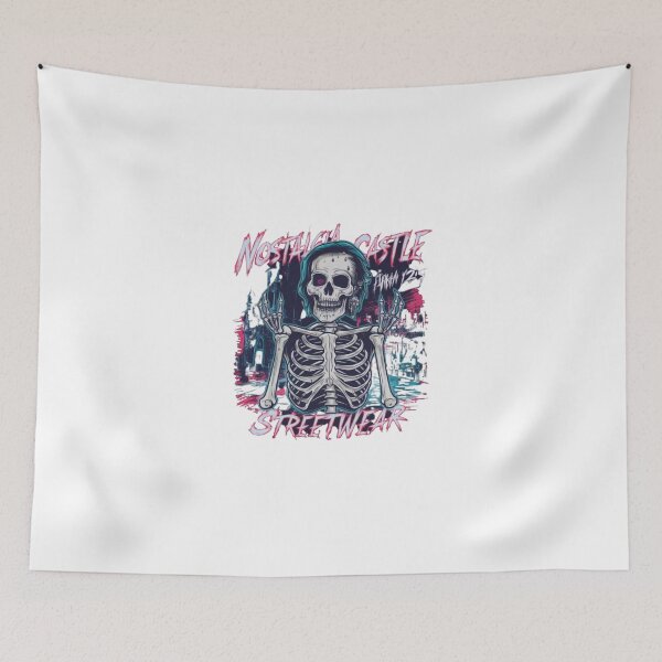 Item preview, Gothic Vintage Skeleton Graphic Tee: A Retro 90s Revival designed and sold by TrendTrove1.