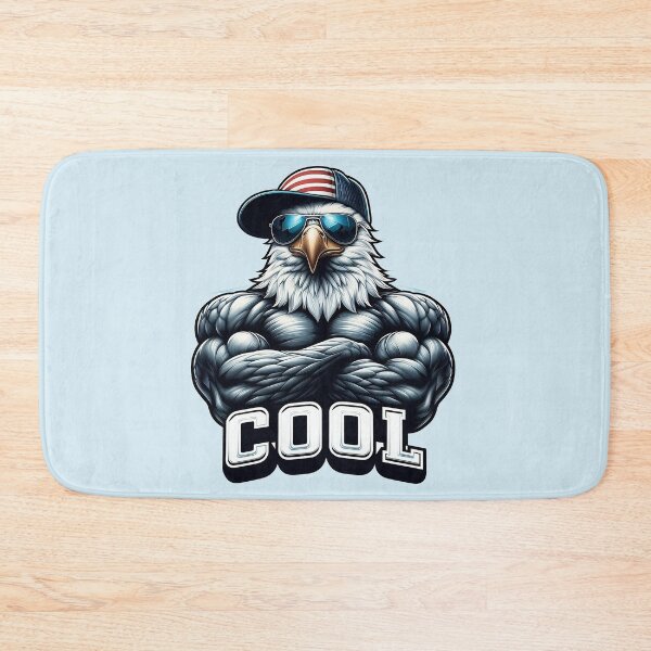 Item preview, Patriotic Bald Eagle 'COOL' : Embrace Your Effortless Swagger! designed and sold by 7Four1 Designs.