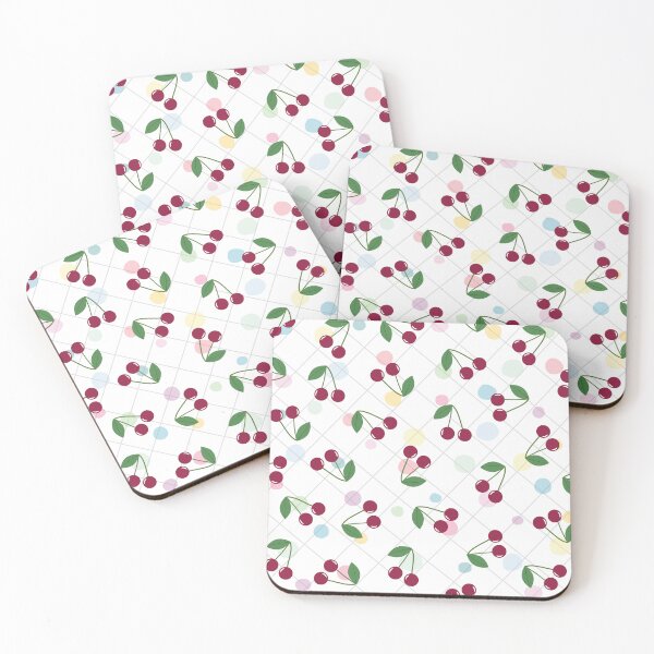 Item preview, Cherries and Circles Patterns designed and sold by Modern-Tropical.