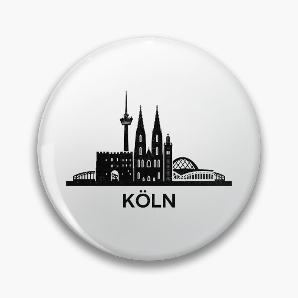 Item preview, Minimalist Cologne Skyline Silhouette Black designed and sold by strixvariaart.